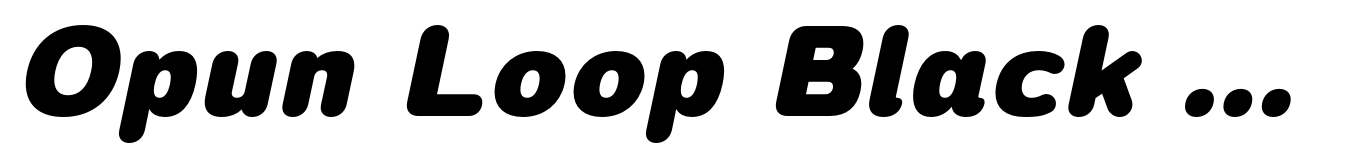 Opun Loop Black Italic